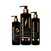 Liquid Keratin Günlük Bakım Keratin Saç Bakım Kremi 200 ML + Kabaran Saçlar İçin Keratin Bakım Kremi 125 ML + Şampuan 350 ML