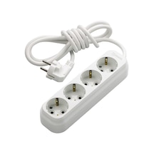 Makel Eko MGP354 4'lü Topraklı Grup Priz 5 Metre Beyaz Makel Eko MGP354 4'lü Topraklı Grup Priz 5 Metre Beyaz