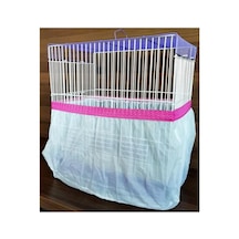 Büyük Boy Xxl Kuş Kafes Tülü 60 X 35 X 30 Cm - Renk Pembe