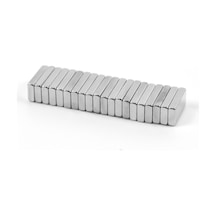 Dünya Magnet 20 Adet 10mm X 5mm X 2mm Köşeli Süper Güçlü Neodyum Mıknatıs