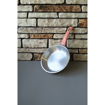 Kapsül Tabanlı Çelik Tava -yumurta Tavası- Bakalit Saplı - 16 Cm Gümüş