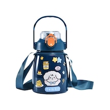 Çelik İçli Termos 850 Ml Lacivert Skm012 Açık Beyaz