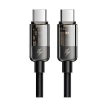 Mcdodo Ca-2840 Typec Typec 100w Ledli Power Off Hızlı Data Sarj Kablo 1.2m-siyah