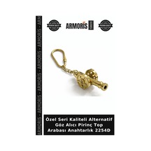Özel Seri Kaliteli Alternatif Göz Alıcı Pirinç Top Arabası Anahtarlık 2254d