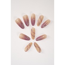 Pop Beauty Takma Tırnak Seti & Zararsız Yapıştırıcı, El Yapımı Handmade Popbeauty10177