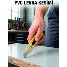 5 Li Profesyonel Metal Falçata Seti Ergonomik Saplı Çok Amaçlı Kesici Maket Bıçağı - Lisinya