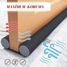 Çift Taraflı Kapı Altı İzolasyon Süngeri, Kapı Altı Rüzgar Önleyici, Ayarlanabilir, Soğuk Geçirmez, Toz Geçirmez, Eşik Altlığı, Kapı Contası Kirli Beyaz 000