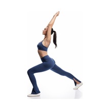 Koton Yüksek Bel Slim Fit İnterlok Spor Tayt Mavi 5sak40303nk Mavi
