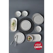 Stone Kahvaltı Takımı 10 Parça 4 Kişilik 21426-27 Gri