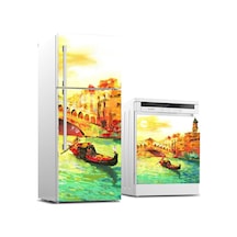 Buzdolabı Ve Bulaşık Makinası Beyaz Eşya Sticker Kaplama Venedik Yağlıboya Diğer