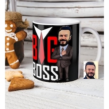 Kişiye Özel Bay Big Boss Karikatür Beyaz Kupa Bardak - 5