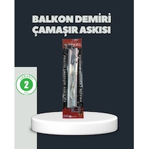 Mey İthalat Balkon Demiri Çamaşır Askısı Kare Demirlere Uygun Dayanıklı Tasarım Çok Renkli