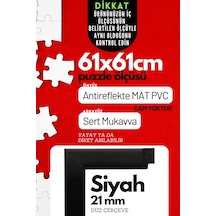 21mm- 61x61 Cm Antireflekte Mat Pvc Li Fotoğraf 1000 Parça Puzzle Belge Çerçevesi Yatay Dikey 21lik