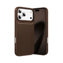 Apple İphone 18 Pro Auto Focus Karbon Kapak - Kahverengi