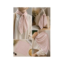 Genel Markalar Puantiyeli Fular 50x50 Pembe - 921867040 Pembe