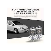 Fıat Grande Putno Uyumlu Mercek Led Xenon Uzun Kısa Çift Renk Şimşek Etkili Ampul