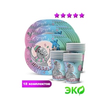 Nd Plej Tek Kullanımlık Sofra Takımı Seti, Tabaklar Ve Bardaklar, Jdunn 336326788 100 adet