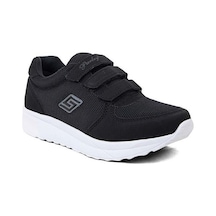 Parley 918-25 Anorak Anatomik Cırt Bant Kadın Sneaker Siyah Beyaz Siyah