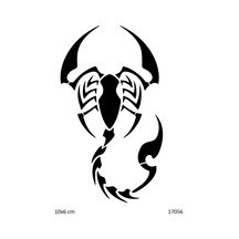Airbrush Tattoo Akrep Yapışkanlı Stencil Süsleme Ve Boyama Kalıbı