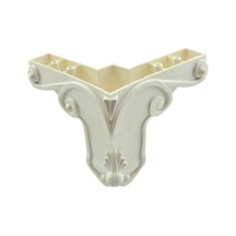 Gürçayhırdavat Gürçay Mobilya Ayağı Plastik Aslan Beyaz 9Cm (4 Adet)