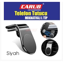 Telefon Tutucu L Tipi Havalandırma Siyah