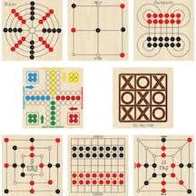 Ahşap Zeka ve Strateji Oyun Seti 8 Li