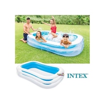 Intex 56483 Büyük Şişme Aile Havuzu Dış Bölme Şeffaf 262x175x56 c Çok Renkli Intex 56483 Büyük Şişme Aile Havuzu Dış Bölme Şeffaf 262x175x56 c Çok Renkli
