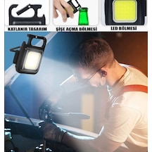 Led Işıklı Flash Özellikli 4 Modlu Anahtarlık El Feneri Çokrenkli