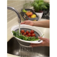 Katlanır Yuvarlak Akordiyon Süzgeç