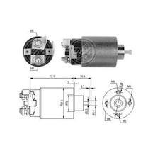 Zm 12v Marş Otomatiği Mıtsubıshı Tipi gövde 50 Mm 4 Delik-sağ N11.18882