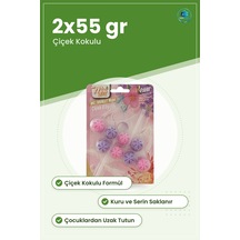 Wc Blok 2x55 Gr Çiçek Kokulu Tuvalet Temizleyici Bloğu Banyo Ev B