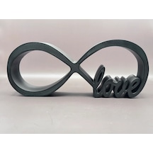 Love Sonsuz Aşk Sevgi Sembolu Hediyelik Ürün 13cm Siyah Renk