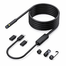 Ultratekno Ult110s 10m Çift Kameralı 1440p Endoskop Yılan Kamera Ip68 8mm Sert Kablo İos Android