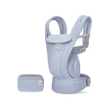 Ergobaby Omni Deluxe Mesh (Serane Blue) , 4 Farklı Taşıma Pozisyonlu Ergonomik Kanguru , 0-4 Yaş