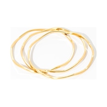 Biem Zigzag Ajda Bilezik Gold/gümüş