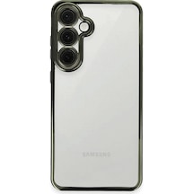 Samsung Galaxy S24 Fe Kılıf Razer Lensli Silikon - Yeşil Çok Renkli