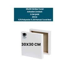 30x30 Cm Bez Tuval Arkadan Zımbalı 2 Cm Şase 210 Gr %70 Polyester % 30 Pamuk Tuval Bezi