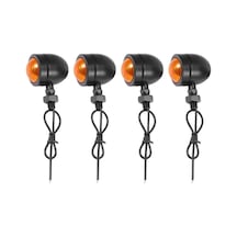 4 Adet Siyah Motosiklet Dönüş Sinyali Gösterge Lambası Işık Flaşör Işık Chopper Için Yurt Dışından A 4 Adet Siyah Motosiklet Dönüş Sinyali Gösterge Lambası Işık Flaşör Işık Chopper Için Yurt Dışından A