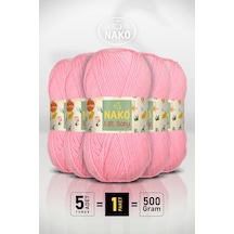 Elit Baby - 12382 Neon Pembe - 5'li Paket - 100gr/250m - Bebek İpi - Anti Pilling Tüylenmez İp