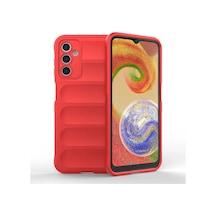 Samsung Uyumlu Galaxy A14 4g Kılıf Optimum Silikon Kırmızı