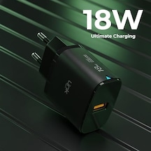 C304 18w Qc3.0 Usb Şarj Adaptörü Siyah