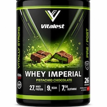 Vitalest Whey Imperial Pistachio Chocolate 900 G 26 Servis Antep Fıstıklı Çikolata Aromalı Whey Protein Tozu Dubai Çikolatası