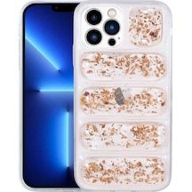 Apple Uyumlu iPhone 13 Pro Max Kılıf Kamera Korumalı Simli Airbag’Li Zo