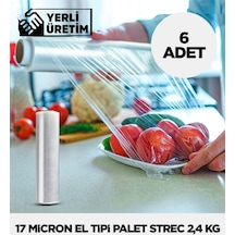 17 Micron El Tipi Palet Strec 2,4 Kg - 6 Adet