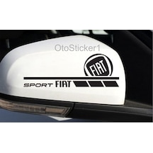 Oto Sticker Fiat Ayna 2 Adet Sağ Sol Sticker Araba Etiketi