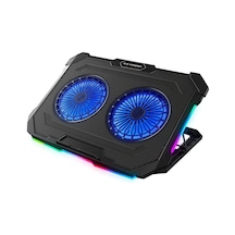 Rampage Sirius S46 Rgb Işıklı 2 Fanlı Yükseklik Ayarlı 125 -125-15 2 Usb Port Notebook Soğutucu