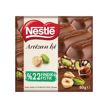 Nestle Artizan İşi Antep Fıstıklı Ve Fındıklı Bol Sütlü Çikolata 60 G 7'li Avantaj Paketi Mıchu