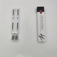 Dizüstü Bilgisayar Standı, Katlanabilir Kaldırma Tabanı, Tablet Standı, Masaüstü Taşınabilir Tutucu Beyaz