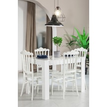 Arda / Artemis Mutfak Masa Takımı 1 Masa 4 Sandalye - Beyaz Arda / Artemis Mutfak Masa Takımı 1 Masa 4 Sandalye - Beyaz