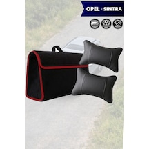 Opel Sintra Uyumlu Koltuk Yastığı Siyah Renk Bagaj Çantası Lüks Model
